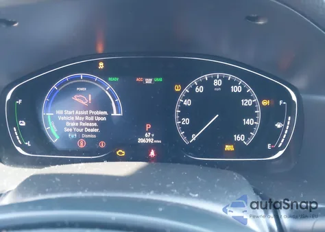 2018 Honda Accord Hybrid z USA, uszkodzony, nr VIN 1HGCV3F10JA010119